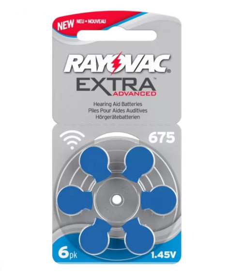 Батарейка Rayovac ZA675 Extra BL6/60