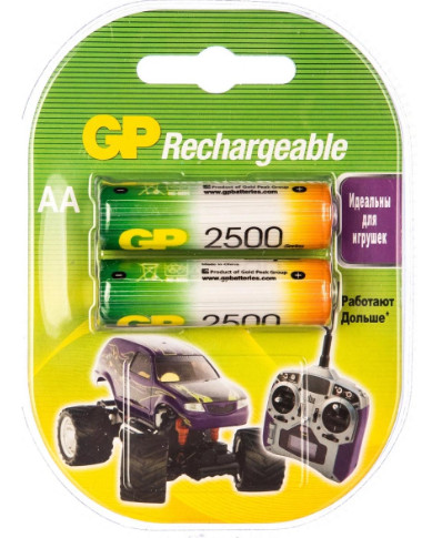 Аккумулятор GP R6 2500mAh Ni-Mh BL 2/20/200 предзаряженный