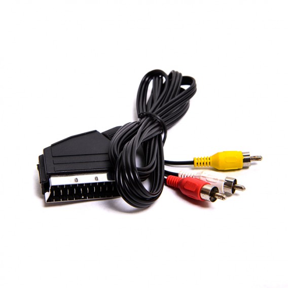 Кабель SCART - 3RCA (шт/шт) 1,5м Сигнал с переключателем