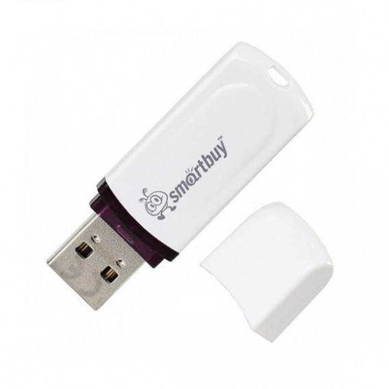 Флэш-диск SmartBuy 64GB USB 2.0 Paean белый