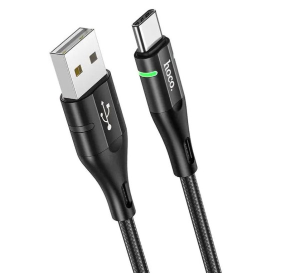 Кабель USB - Type-C 1,2м Hoco U93  3А/18W, ткань
