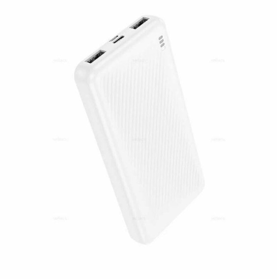 Внешний аккумулятор 10000mAh Borofone BJ55 (in - T,M/out - 2U) белый