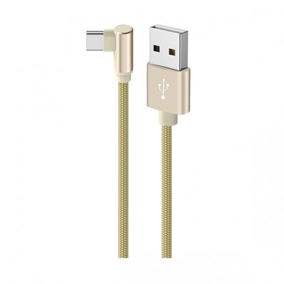 Кабель USB - Type-C Borofone BX26 1м 3А Г-обр., нейлон, метал. оплетка