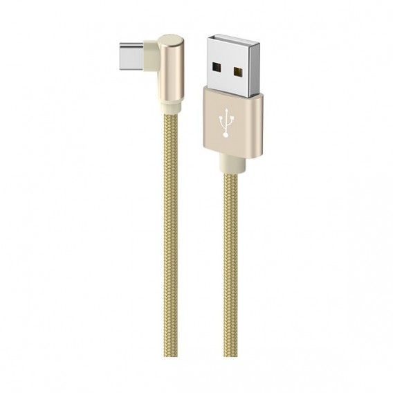 Кабель USB- Type-C Borofone BX26 1м 3А Г-обр., нейлон, метал. оплетка