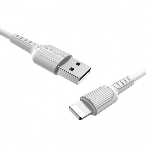 Кабель USB - lightning Borofone BX16 1м 2A ПВХ