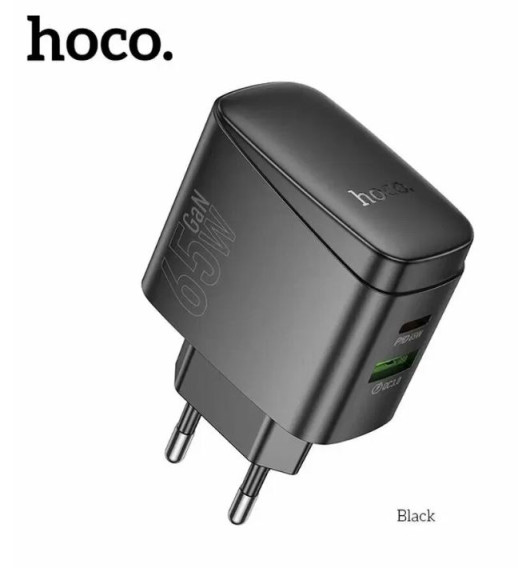 Адаптер сетевой Type-C + USB PD65W / QC3.0 Hoco CS63A