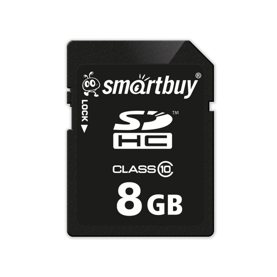 Карта памяти SDHC SmartBuy  8Gb Class 10 UHS-I