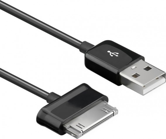 Кабель USB - Samsung Galaxy Tab 1м черный Rexant 18-4210