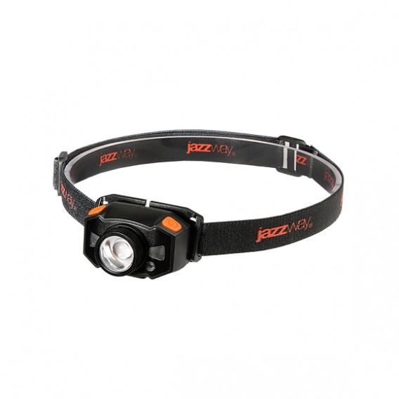 Фонарь Jazzway AccuH1-L5WZ LED, налобный оранж (800mAh Li-Pol, 5 режимов)