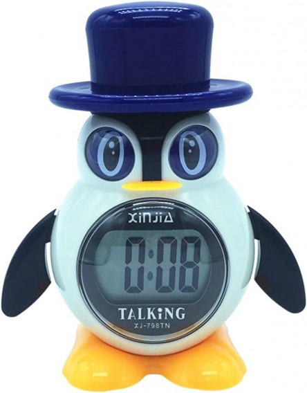Часы электронные XJ- 798TN "Пингвин" (говорящие, 2*ААА)