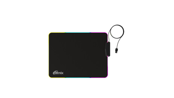Коврик для мыши Ritmix MPD-440 подсветка, встр.хаб USB3.0/2.0, 400*300*3мм