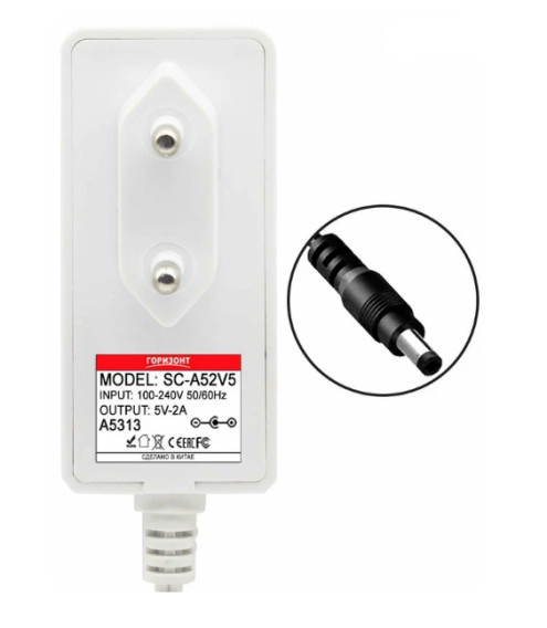 Блок питания Горизонт 5V 2A = 2A (5.5*2.5) SC-A52V6