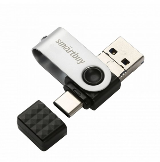 Флэш-диск SmartBuy 64GB USB 3.0 TRIO OTG (USB Type A+USB TypeC+ microUSB)