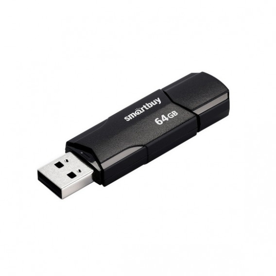 Флэш-диск SmartBuy 64GB USB 2.0 Clue черный