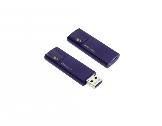 Флэш-диск Silicon Power 64GB USB 3.0 Blaze B05 синий