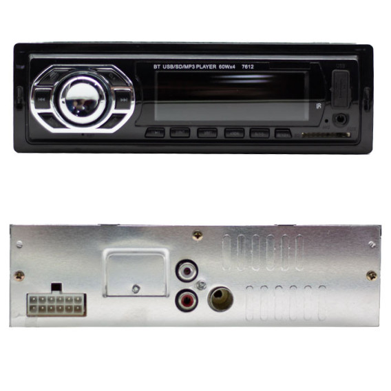 Автомагнитола 1 дин 7612BT (SD, USB, Bluetooth)