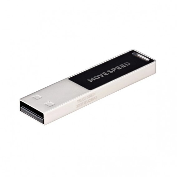 Флэш-диск Move Speed 32GB USB 2.0 YSUTSJ металл серебро