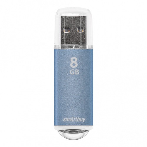Флэш-диск SmartBuy 8GB USB 2.0 V-Cut голубой