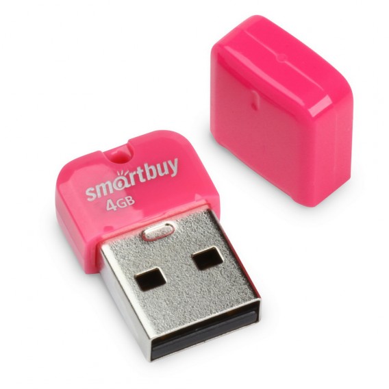 Флэш-диск SmartBuy 4GB USB 2.0 ART розовый