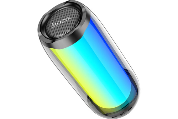 Колонка портативная Hoco HC8 Pulsating (10Вт/1800mAh) черная, 8 реж. подсвет.