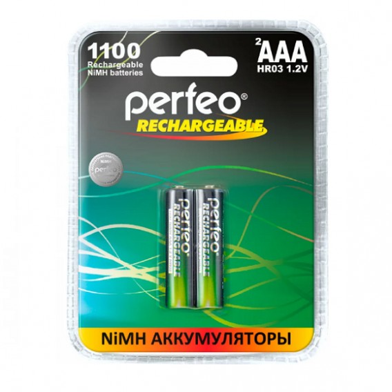 Аккумулятор Perfeo R03 1100mAh Ni-Mh BL 2/40