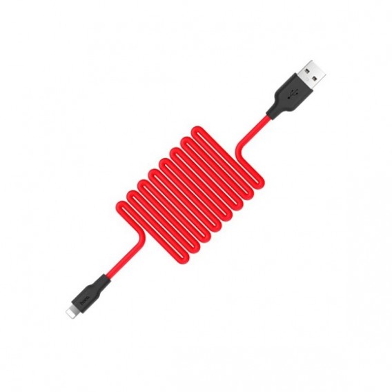 Кабель USB - lightning Hoco X21 1м 2А силикон