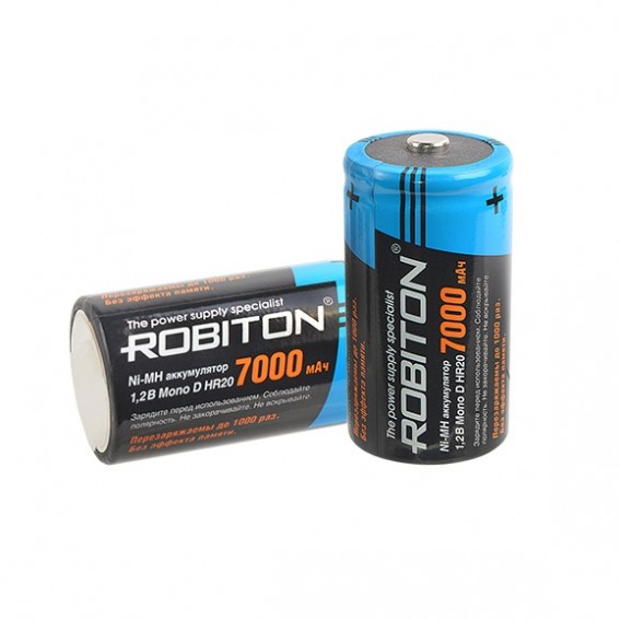 Аккумулятор Robiton R20 7000mAh Ni-Mh sh 2/10
