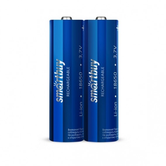 Аккумулятор Smartbuy 3,7V 2000mAh Li18650 sh 2/50