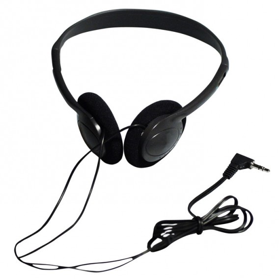 Наушники Ritmix RH-501 черные (накладные/3,5/L=2м)