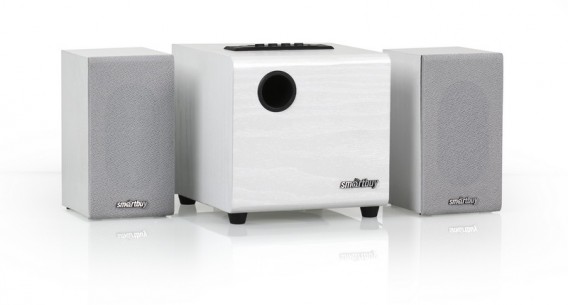 Колонки SmartBuy 2.1 Sparta, 12Вт, 220V, белые SBA-210