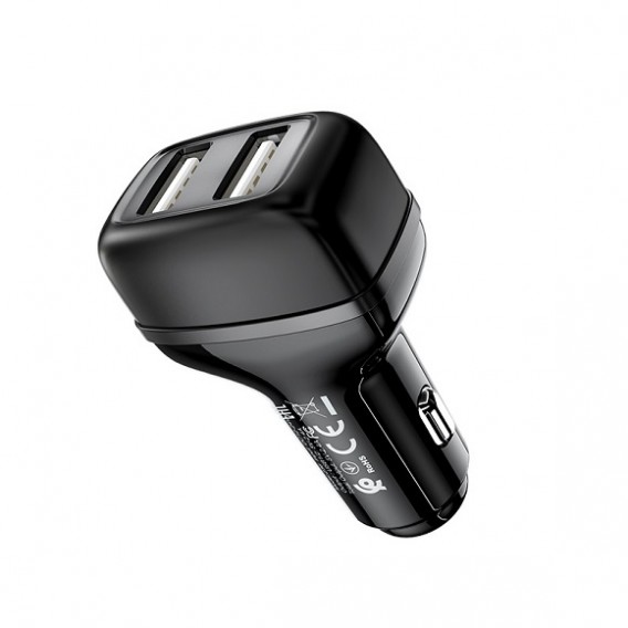 Адаптер автомобильный 2*USB 2.4A Hoco Z36