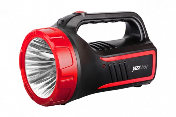 Фонарь Jazzway Accu6-L5W ( 2 режима яркости, луч 400м, зарядка от сети 220v)