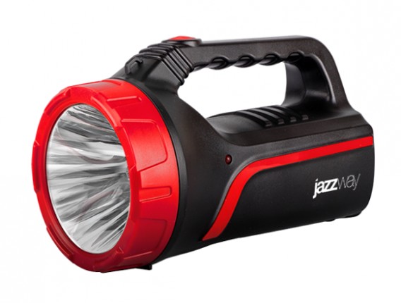 Фонарь Jazzway Accu6-L3W ( 2 режима яркости, луч 300м, зарядка от сети 220v)