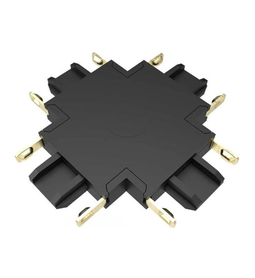 Коннектор MTR16 X-образный CX-BL черный Jazzway