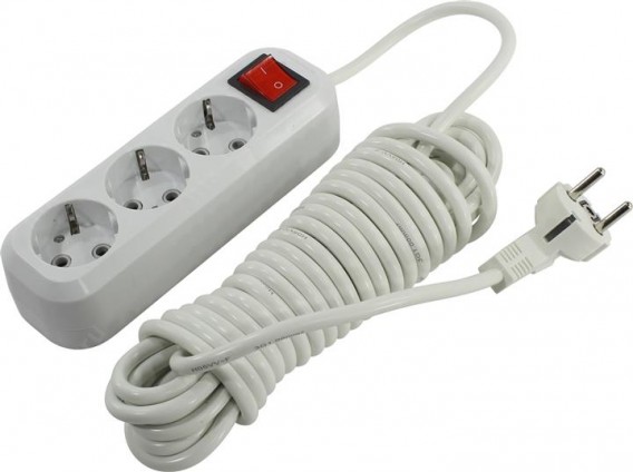 Удлинитель Smartbuy (3 роз., 15м, выключ., заземл., 16А) SBE-16-3-15-ZS