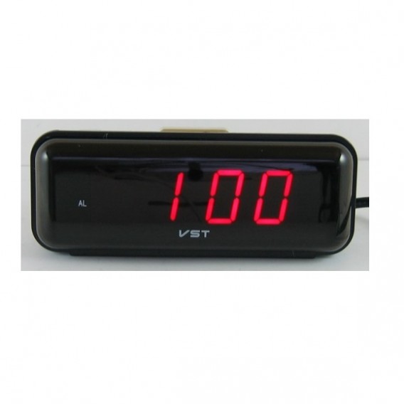 Часы электронные  738-1 крас.цифры (будильник, 220V+2*ААА)