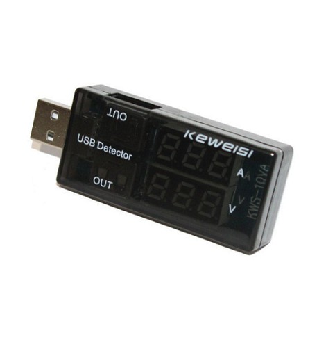 Тестер USB-порта KWS-10VA (0-3A, 3-9V)