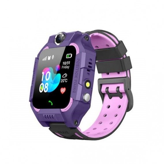 Смарт-часы детские с GPS трекером Z6 (фиолетовые/розовые)
