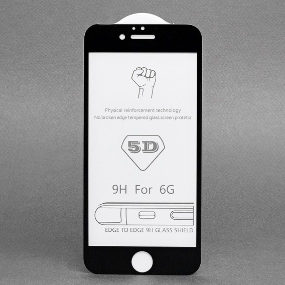 Защитное стекло 3D для iPhone 7 Plus/8 Plus черное (102975)