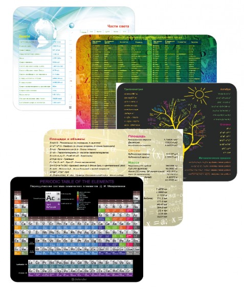 Коврик для мыши Defender School (240x190x0,4мм) 5 вид. 50305