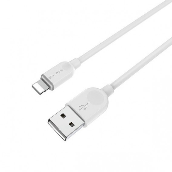 Кабель USB - lightning Borofone BX14 3м 2,4A ПВХ