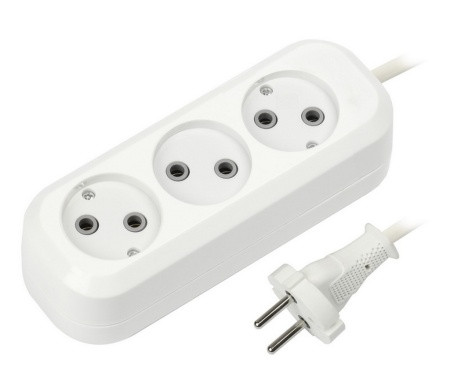 Удлинитель Smartbuy (3 роз., 2м, без заземл., 10А) SBE-10-3-02-N