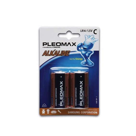Батарейка Samsung Pleomax LR14 BL 2/20/160
