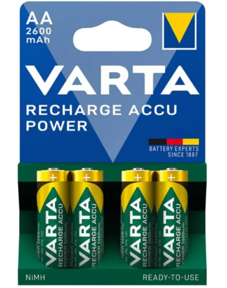 Аккумулятор Varta R6 2600mAh Ni-Mh BL 4/40 предзаряженный