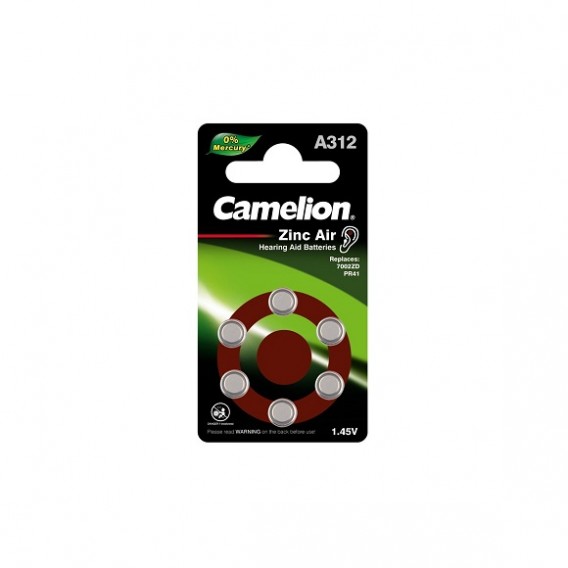 Батарейка Camelion ZA312 BL6/60