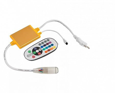 Контроллер для гибкого неона General RGB 220V 1200W IP67 ИК-пульт 512115