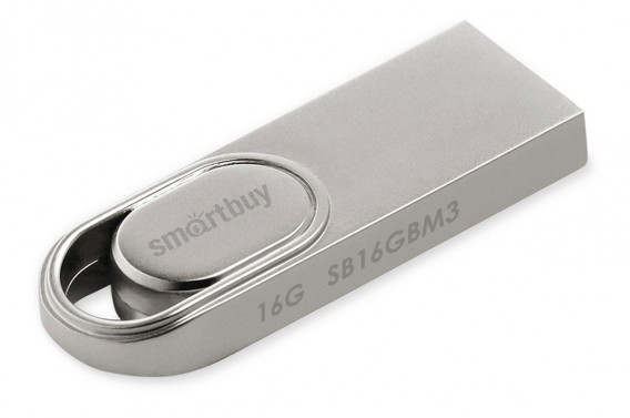 Флэш-диск SmartBuy 16GB USB 2.0 M3 металл