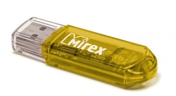Флэш-диск Mirex 16Gb USB 2.0 ELF желтый