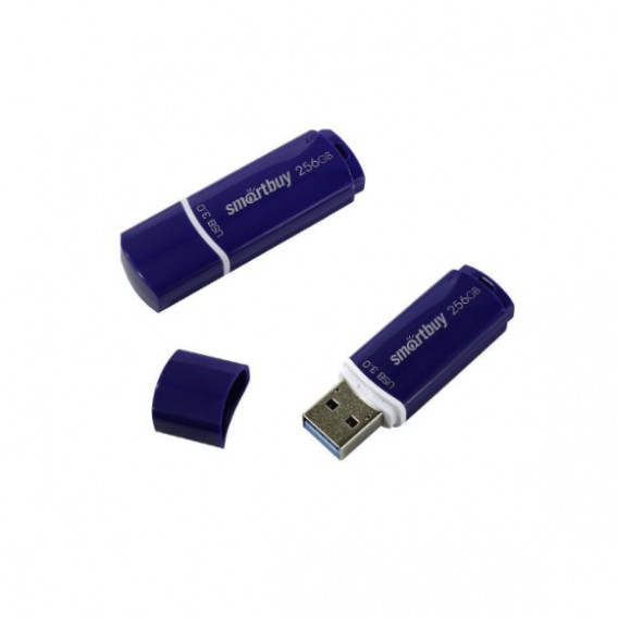 Флэш-диск SmartBuy 256GB USB 3.0/3.1 Crown синий