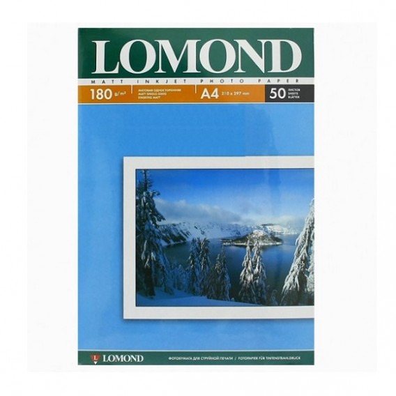 Бумага Lomond матовая A4, 180г /50 листов (0102014)/19